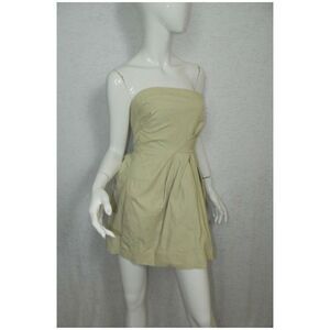 Grai Leather Dress Beige Nude Size Small